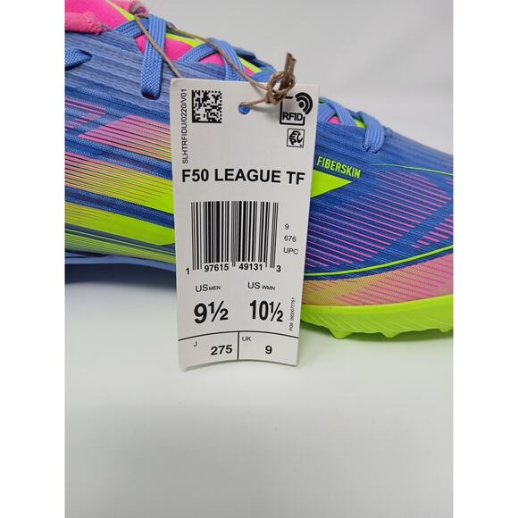 Adidas MESSI F50 Pro TF Soccer Turf Shoe Men\'s Size 9.5 Blue Pink IE1219 Cleats main image 9